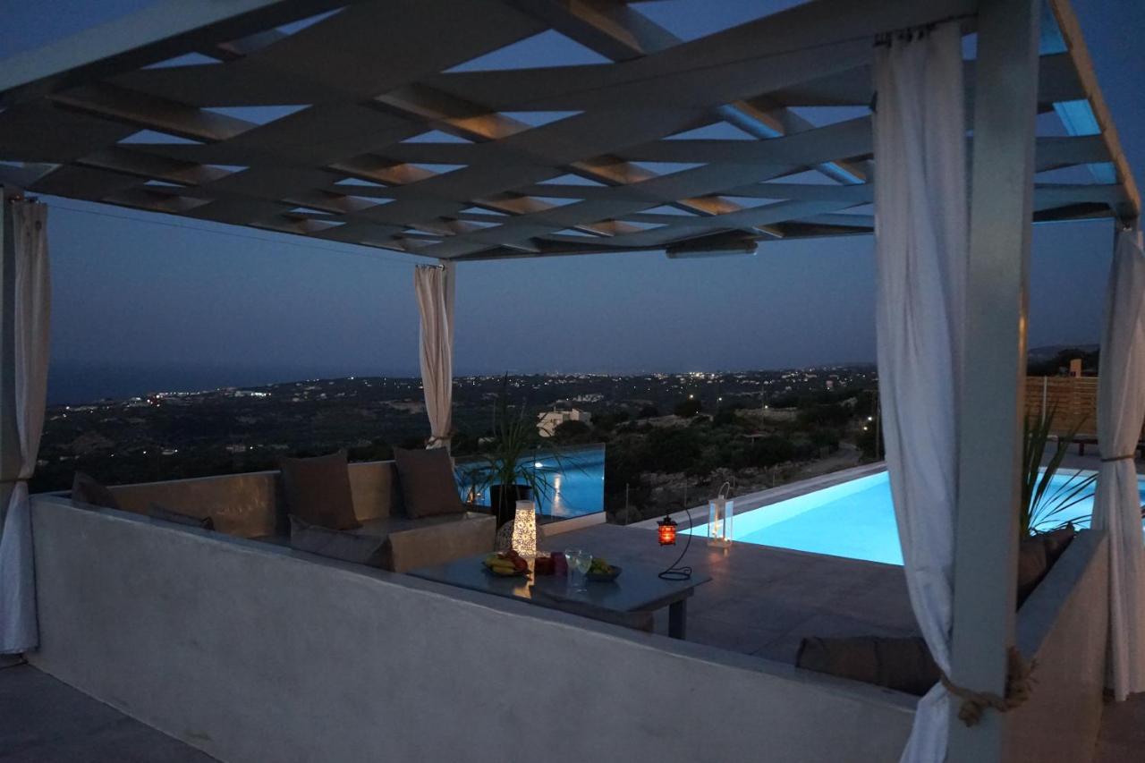 Eva Villas West With Infinity Pool & And Panoramic Sea View Gerani Chanion Exterior foto