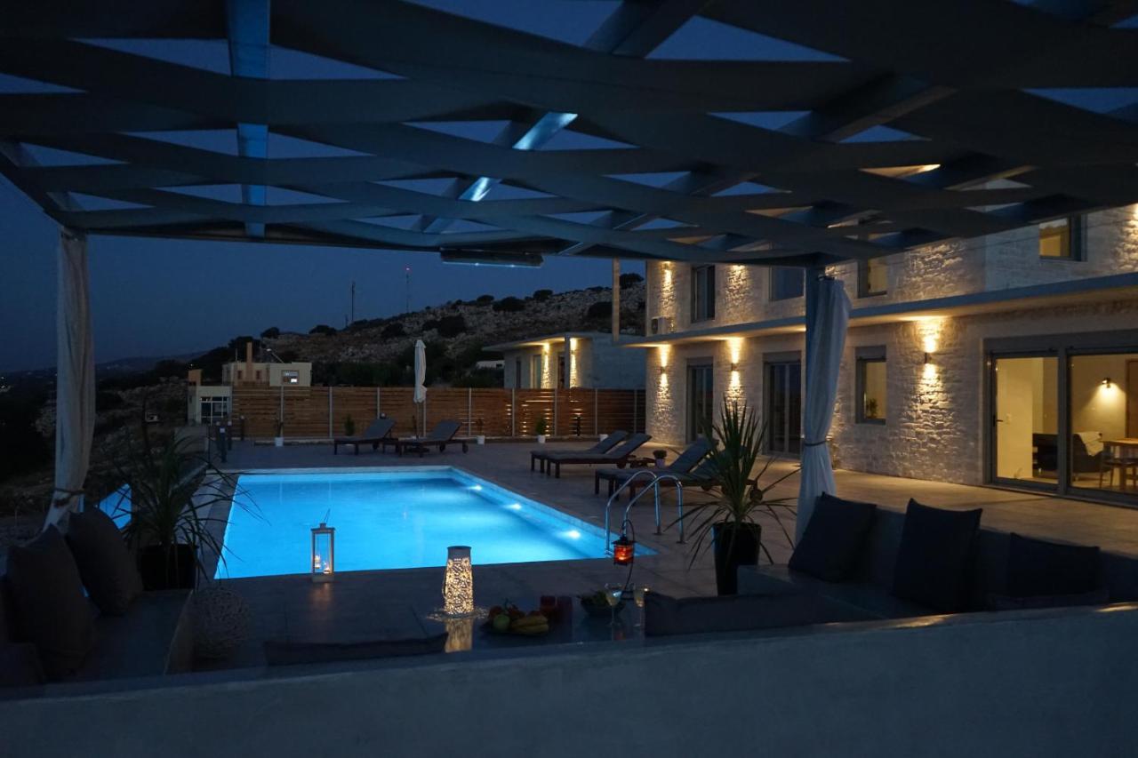 Eva Villas West With Infinity Pool & And Panoramic Sea View Gerani Chanion Exterior foto