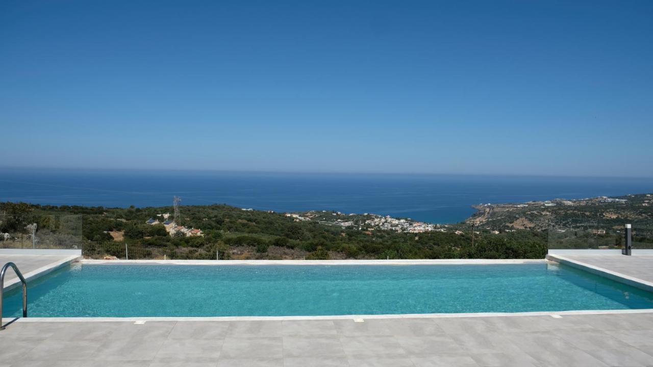 Eva Villas West With Infinity Pool & And Panoramic Sea View Gerani Chanion Exterior foto