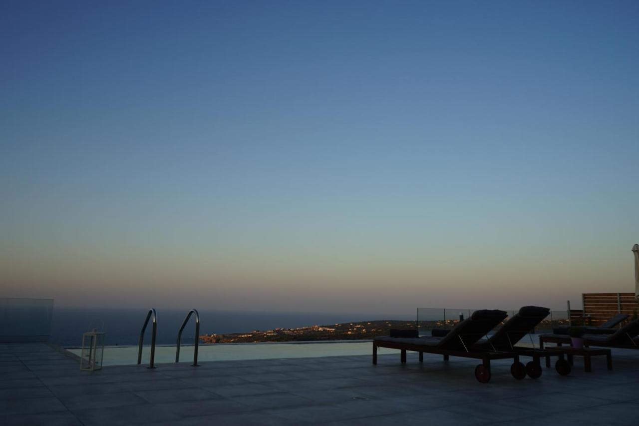 Eva Villas West With Infinity Pool & And Panoramic Sea View Gerani Chanion Exterior foto