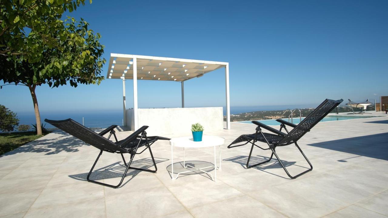 Eva Villas West With Infinity Pool & And Panoramic Sea View Gerani Chanion Exterior foto