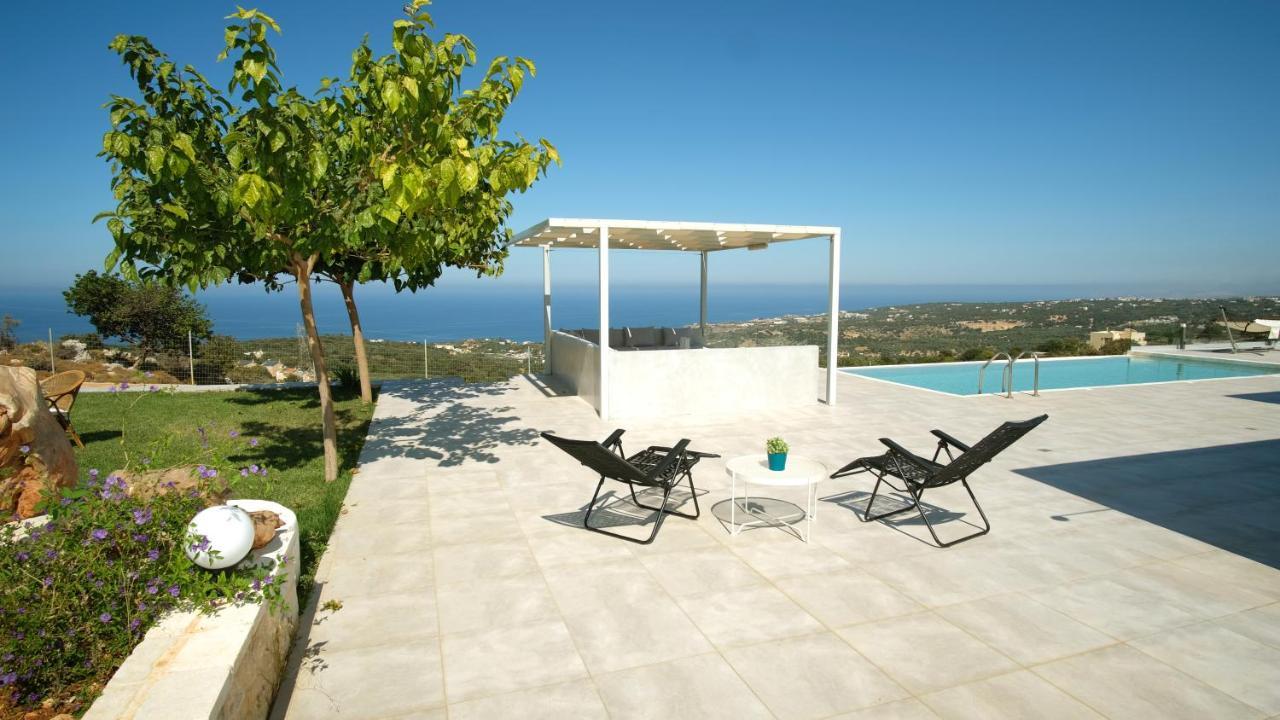 Eva Villas West With Infinity Pool & And Panoramic Sea View Gerani Chanion Exterior foto