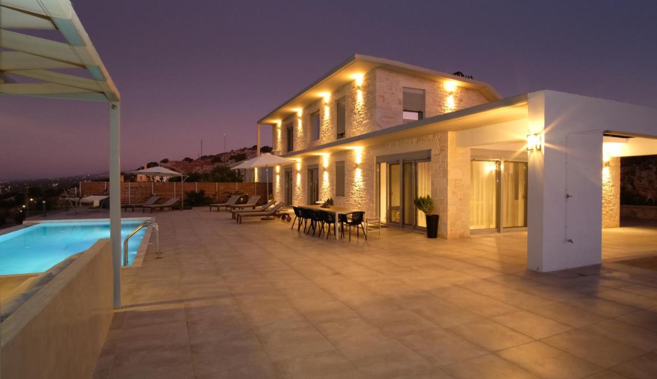 Eva Villas West With Infinity Pool & And Panoramic Sea View Gerani Chanion Exterior foto