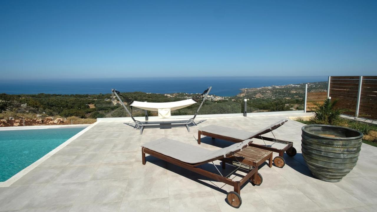 Eva Villas West With Infinity Pool & And Panoramic Sea View Gerani Chanion Exterior foto