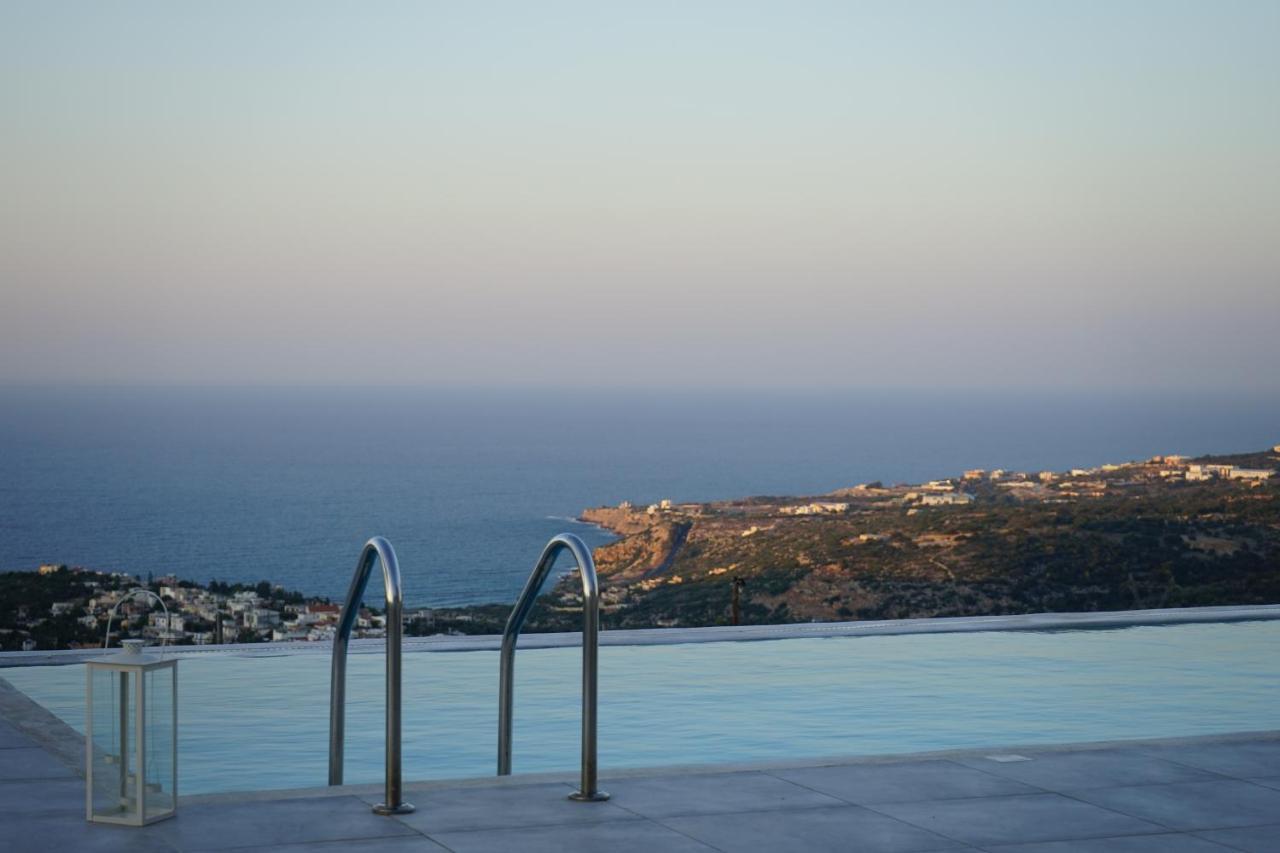 Eva Villas West With Infinity Pool & And Panoramic Sea View Gerani Chanion Exterior foto