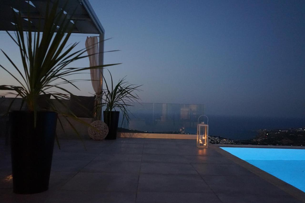 Eva Villas West With Infinity Pool & And Panoramic Sea View Gerani Chanion Exterior foto