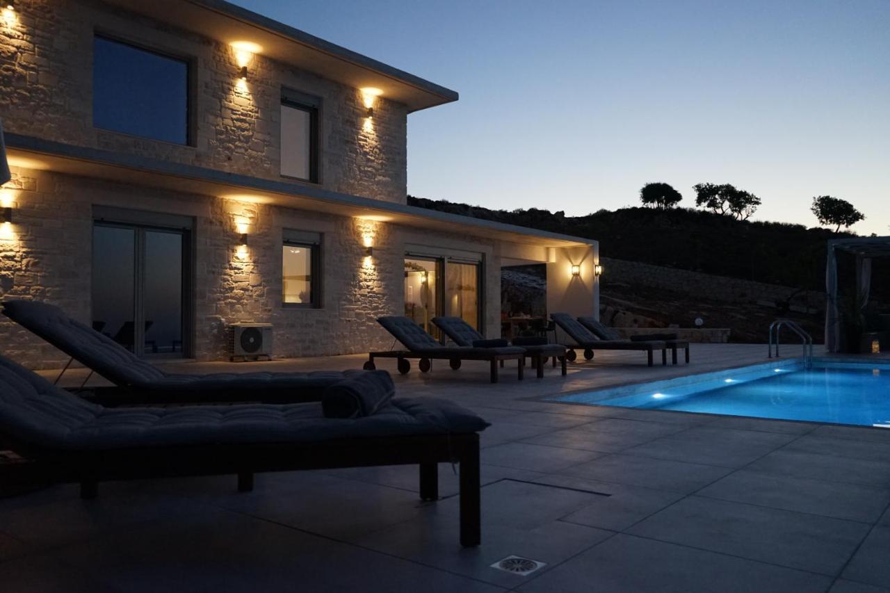 Eva Villas West With Infinity Pool & And Panoramic Sea View Gerani Chanion Exterior foto