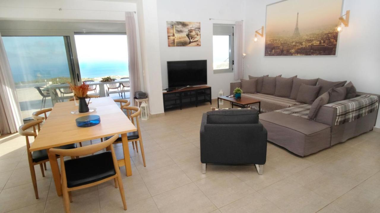 Eva Villas West With Infinity Pool & And Panoramic Sea View Gerani Chanion Exterior foto