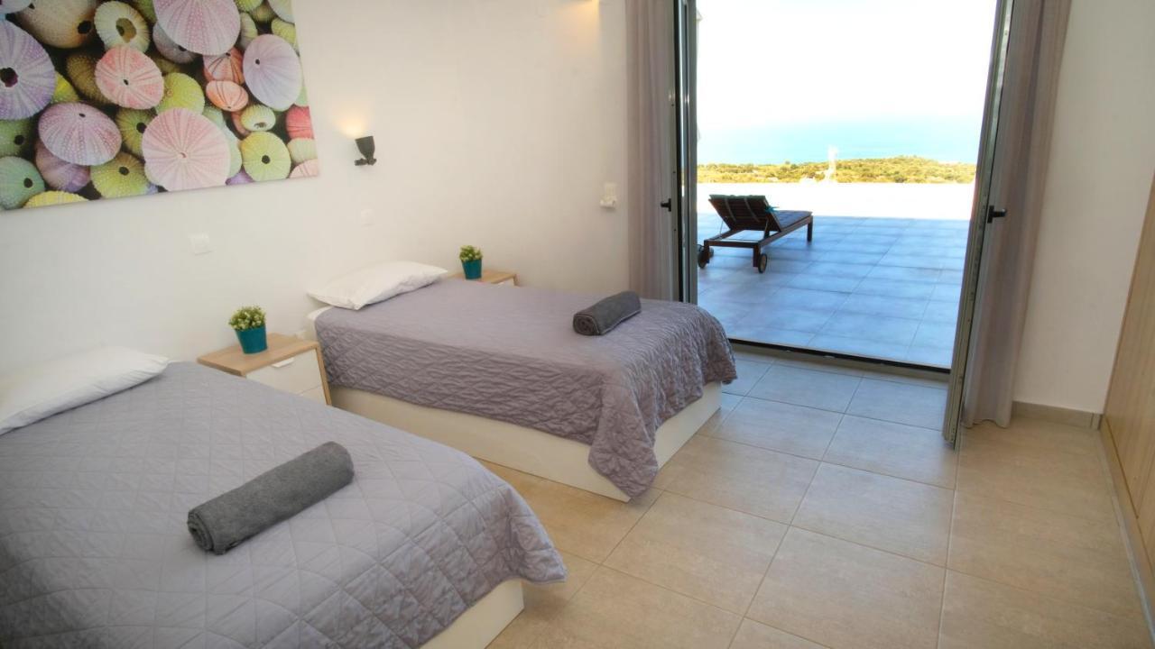 Eva Villas West With Infinity Pool & And Panoramic Sea View Gerani Chanion Exterior foto