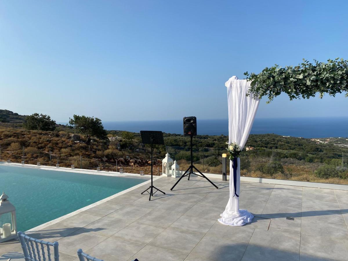 Eva Villas West With Infinity Pool & And Panoramic Sea View Gerani Chanion Exterior foto