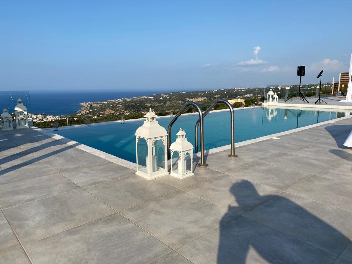 Eva Villas West With Infinity Pool & And Panoramic Sea View Gerani Chanion Exterior foto
