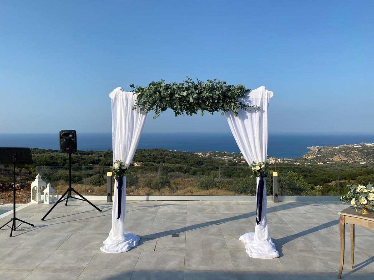 Eva Villas West With Infinity Pool & And Panoramic Sea View Gerani Chanion Exterior foto
