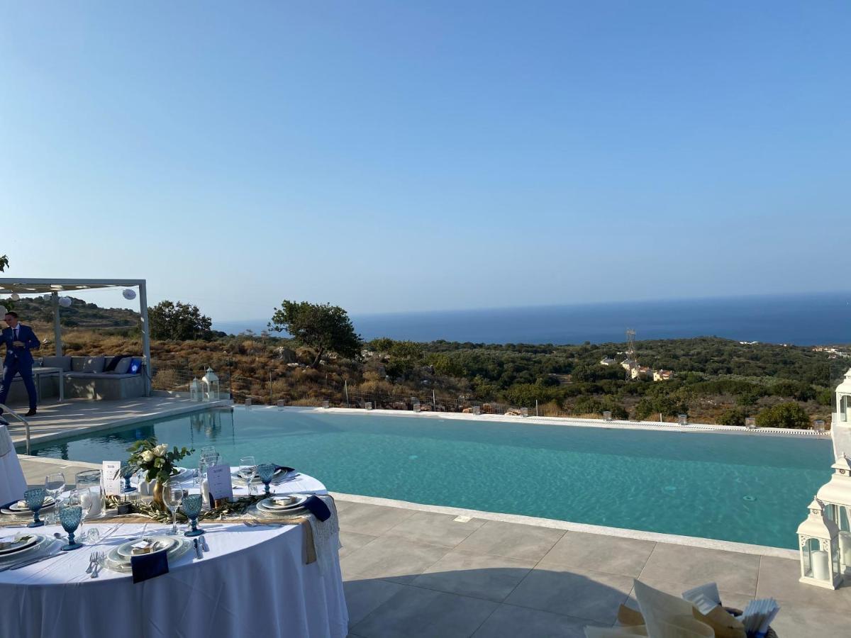 Eva Villas West With Infinity Pool & And Panoramic Sea View Gerani Chanion Exterior foto